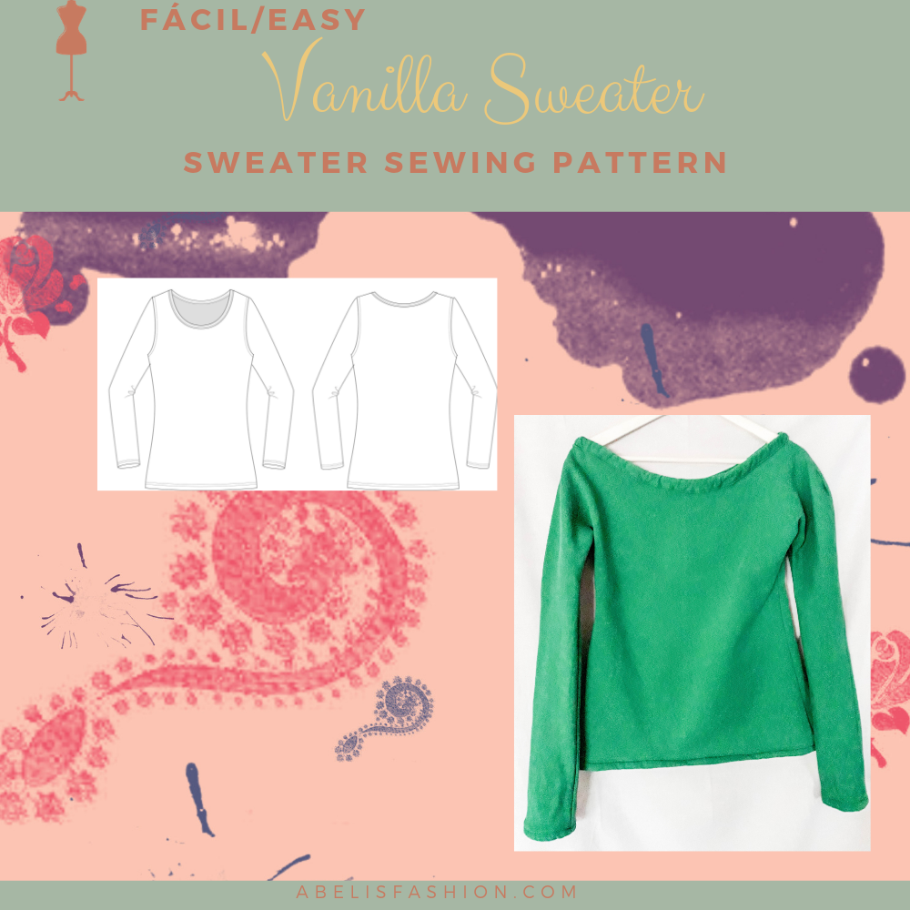 Crew Neck Sweater Sewing Pattern Free