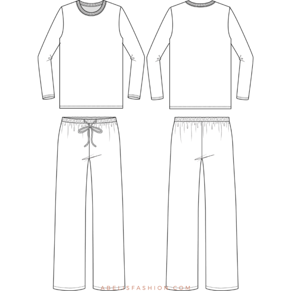 Pajama pattern for women in PDF- Abelis fashion