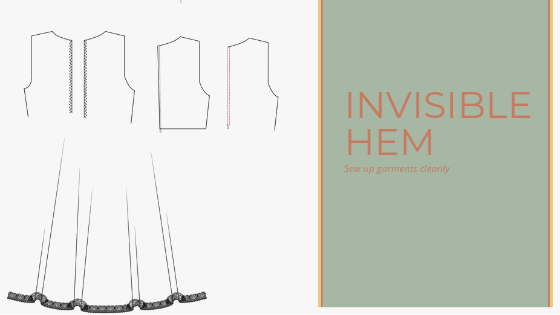 Invisible hem: How to do it