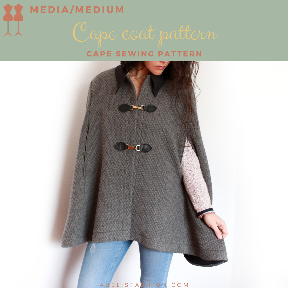 Cape coat pattern for women - Abelis fashion