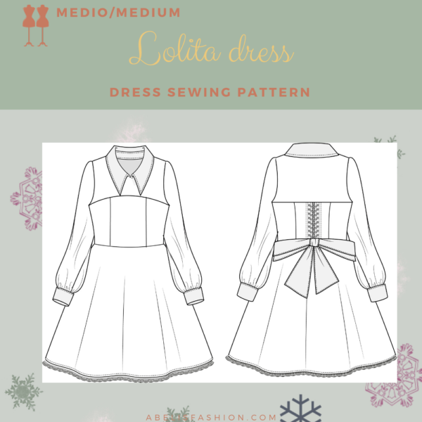 Bell coat pattern - Abelis fashion Lolita dress pattern