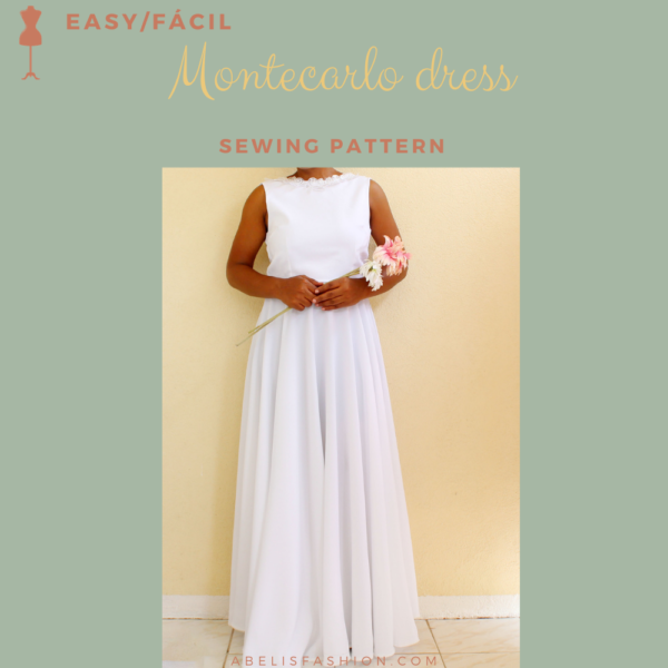 Backless dress pattern