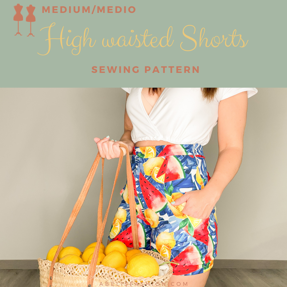 Shorts high rise pattern - Shorts high rise pattern in PDF for women