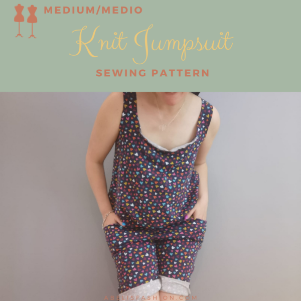 Casual knit romper pattern