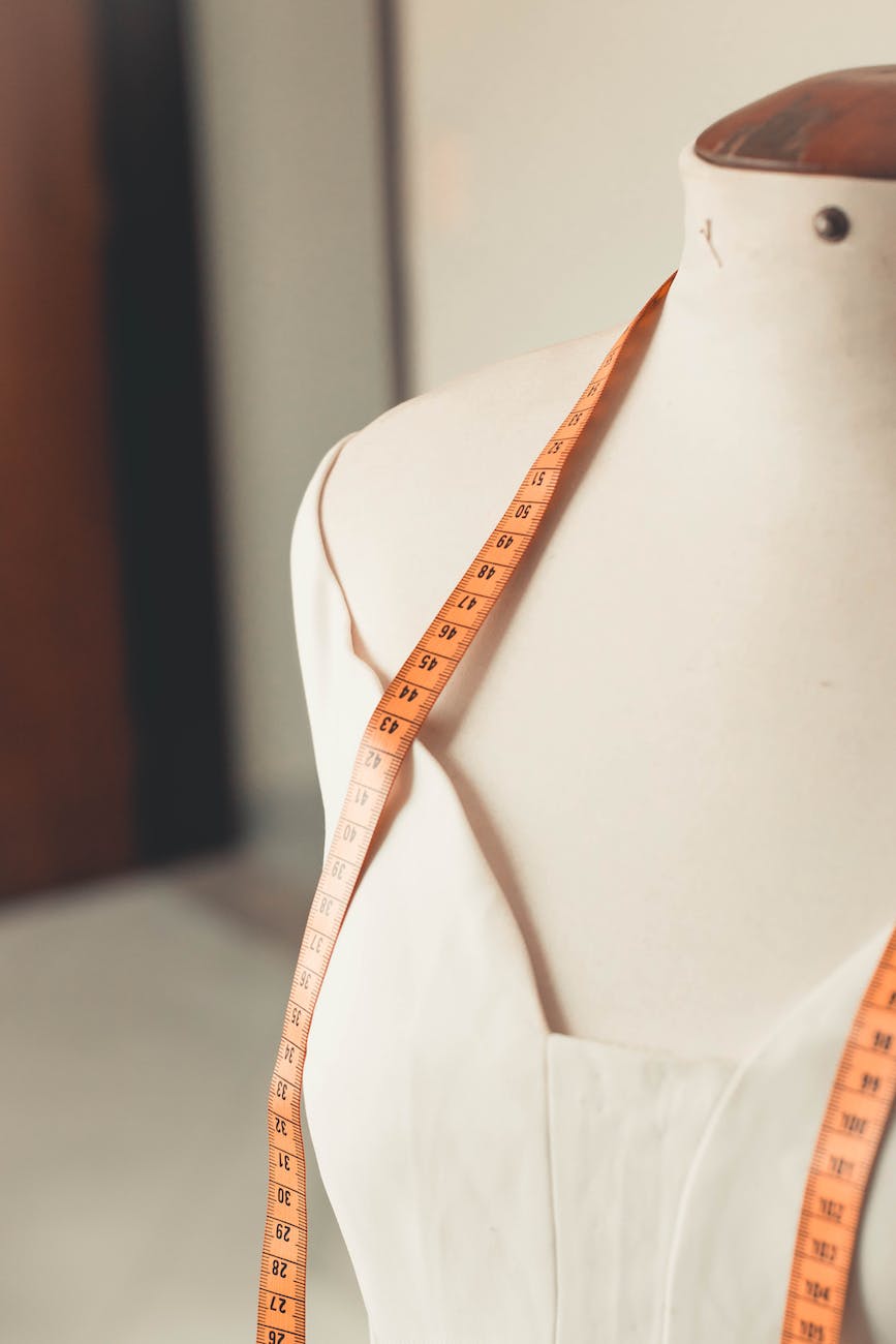 measuring tape on a dress form