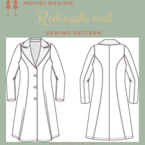 Redingote coat pattern