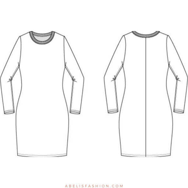 Sweater dress pattern - Imagen 2