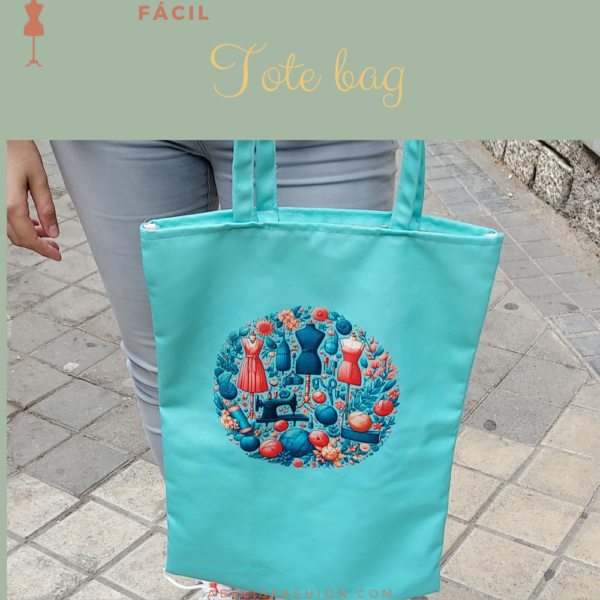 Patrón impreso en tela tote bag